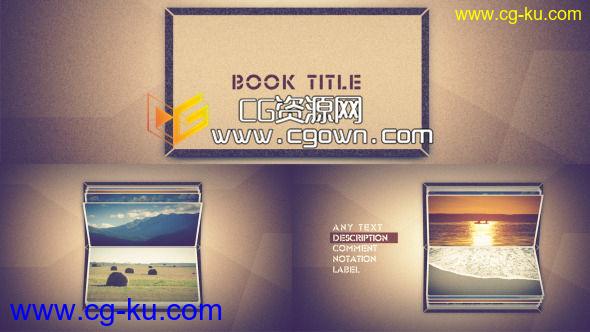 滚动照片书 Videohive Photo book scrolling AE模板的图片1