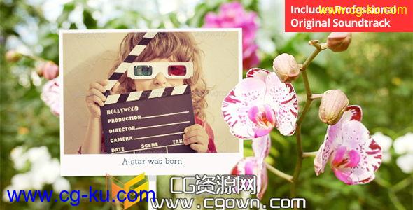 阳光明媚鲜花相片画廊 Videohive Photo Gallery with Sunny Flowers AE模板的图片1