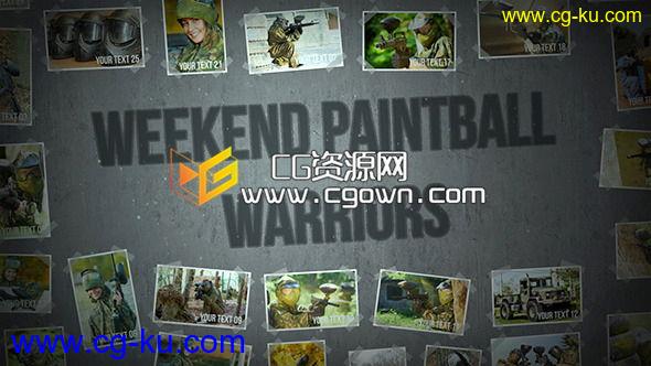 周末娱乐彩弹勇士 Videohive Weekend Paintball Warriors AE模板的图片1