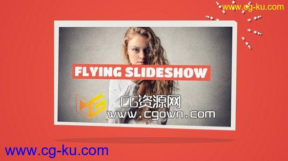 时尚橙色 优雅幻灯片 演示文稿动画 Videohive Flying Slideshow AE模板的图片1