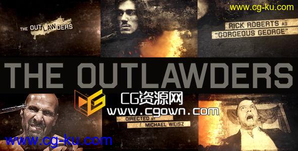 复古风格 史诗动作电影 Videohive The Outlawders 4287672 AE模板的图片1