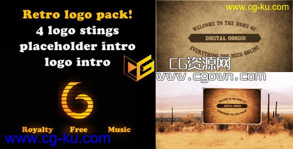 复古标志动画包 Videohive Retro Logo intro pack 7978489 AE模板的图片1