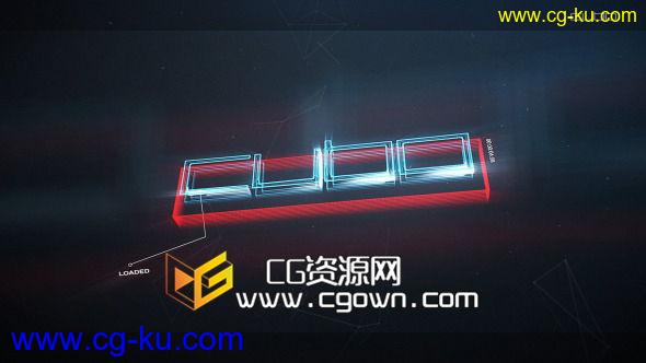 数字魔方标志  数码科技信号 Videohive Cubo Digital Logo AE模板的图片1