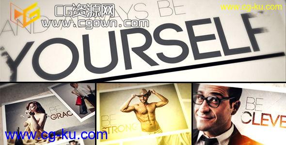 充满活力 见效快 相片画廊 Videohive Always BE Yourself – Photo Gallery AE模板的图片1