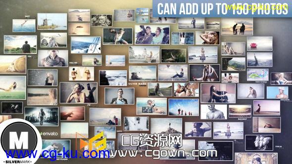 三维空间照片幻灯片 友谊爱情回忆 Videohive 3D Photos Slideshow AE模板的图片1