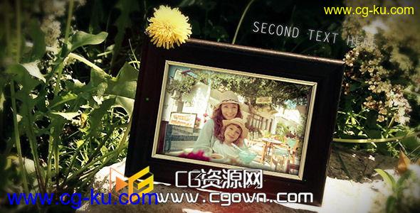 大自然照相馆 家庭框架 绿色画廊 Videohive Nature Photo Gallery AE模板的图片1