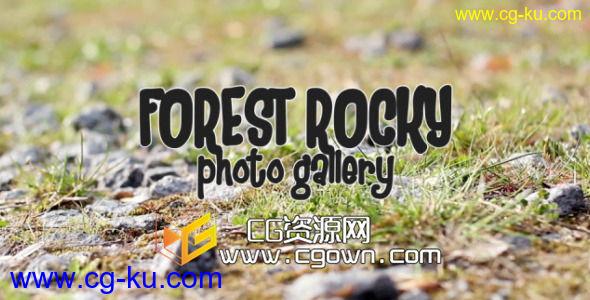 森林岩石相册 美丽节假日 庭聚会活动 Videohive Forest Rocky Photo Gallery AE模板的图片1