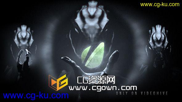 动作惊悚法力 幻想黑暗恐惧标志揭示 Videohive Alien Logo Reveal AE模板的图片1