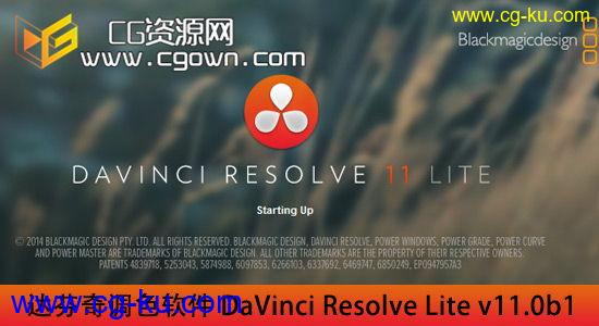 【中文/英文版】达芬奇调色软件 DaVinci Resolve Lite v11.0b1（Win/Mac）包括加密狗正版的图片1