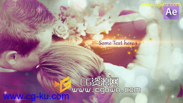 纪念日 婚纱相册 毕业聚会 金色幻灯片 Videohive Golden Slides AE模板的图片1