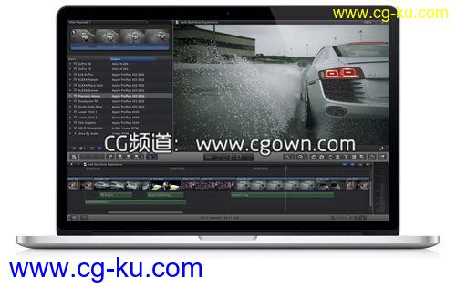 苹果影视编辑软件套装 Final Cut Pro X 10.1.2 + Motion5.1.1 + Compressor 4.1.2(FCPX中文版)的图片1