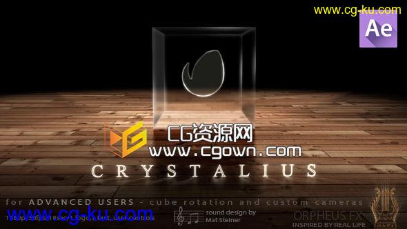 漂亮水晶魔方标志 Videohive Crystalius – Cube Logo 6971334 AE模板的图片1