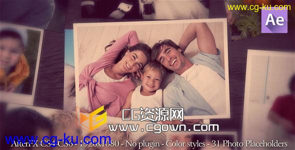 家庭聚会活动 纪念日照片画廊 Videohive Photo Gallery 7229309 AE模板的图片1