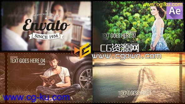 复古照片 婚礼相册 葡萄酒颜色 Videohive Freedom 6457947 AE模板的图片1