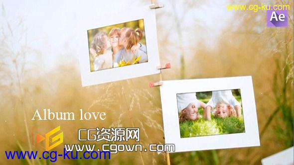 爱的专辑视频相册 美丽可爱 爱情婚礼 节日家庭 Videohive Album Love AE模板的图片1