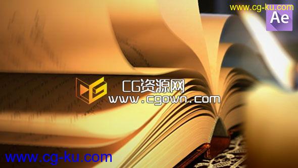 魔法书籍 翻页动画标志显示 Videohive Magic Book AE模板的图片1