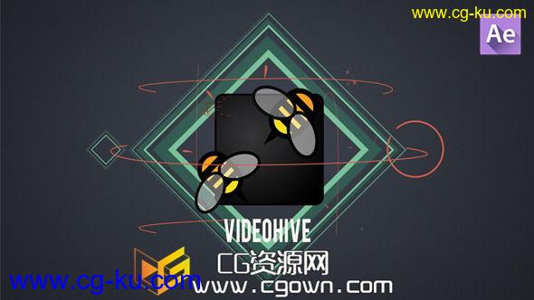 色彩艳丽 动感十足 外观时尚 形状标志动画 Videohive Shape Logo AE模板的图片1