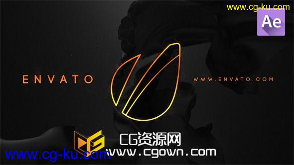 三维动画 黑酷与金色标志片头揭示 Videohive Black And Gold Logo Reveal AE模板的图片1