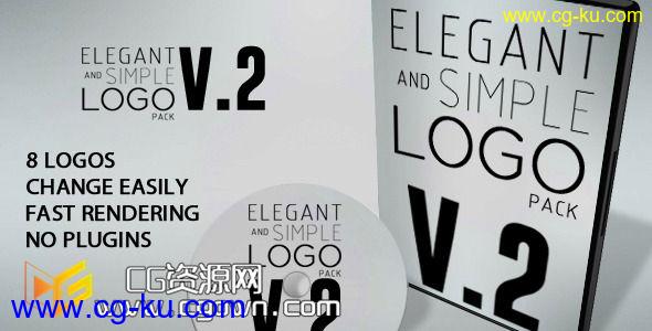 优雅和简单企业标志动画包装 Videohive Elegant And Simple Logo Pack V2 AE模板的图片1