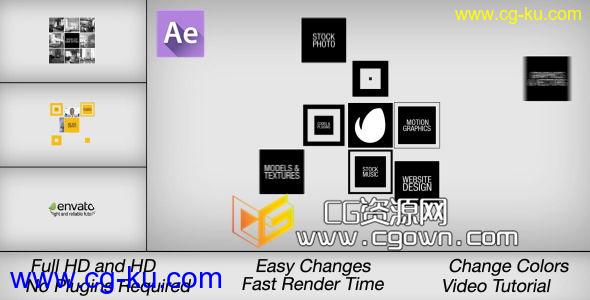 现代企业标志动画 优雅色彩鲜艳 Videohive Modern Corporate Logo Reveal AE模板的图片1