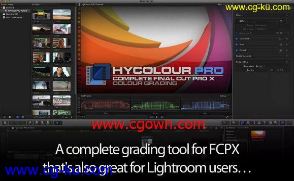 FCPX专业电影分级调色插件 HyColour PRO v1.5 Final Cut Pro X的图片1