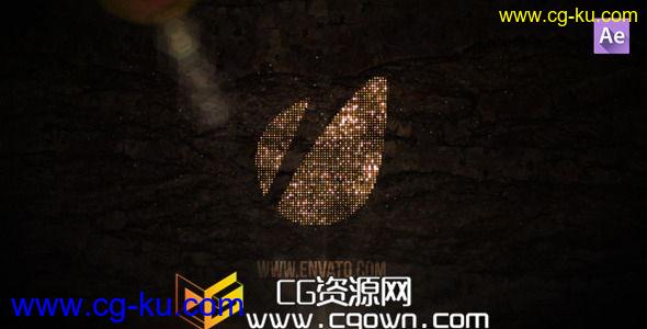 唯美金光斑粒子标志演绎 Videohive Glitter Logo 5507421 AE模板的图片1