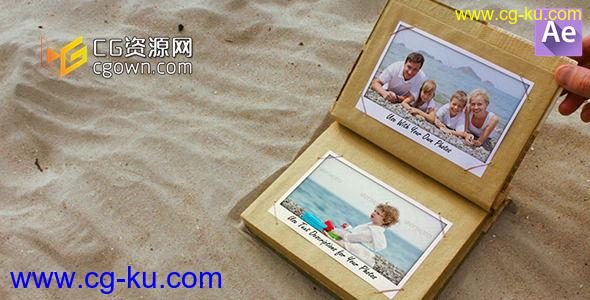 夏季周末相册 沙滩书籍 Videohive Summer Weekend Photo Album AE模板的图片1