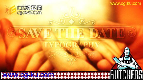 存日期排版风格宣传 Videohive Save The Date Typography 4507764 AE模板的图片1