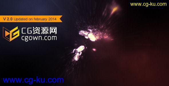 魅力粒子能源冲击汇集标志 光学耀斑 Videohive Particle Rush AE模板的图片1