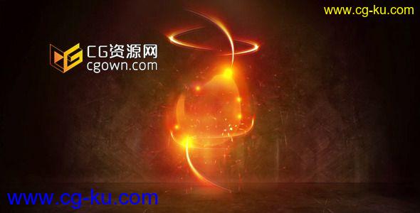 电动脉冲发光彩带标志 Videohive Electric Impulse Shine Logo AE模板的图片1