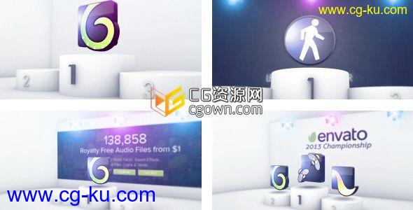 胜出的标志  锦标赛胜利者排名 奥运竞赛 Videohive Winning Logo AE模板的图片1