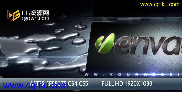 三维液态金属标志演绎 Videohive Liquid Metal 3D 2856852 AE模板的图片1