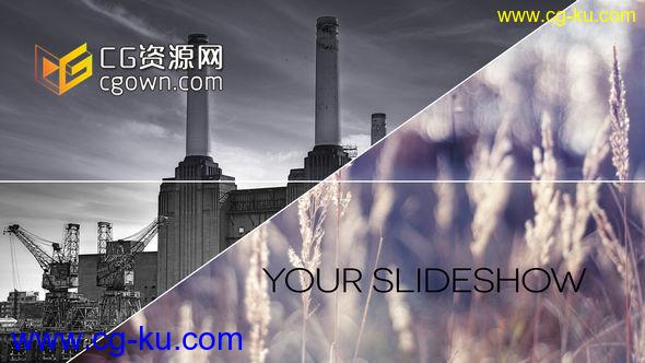 米松最喜欢 时尚分线切割动画 企业商业宣传 Videohive Abstract Slideshow AE模板的图片1