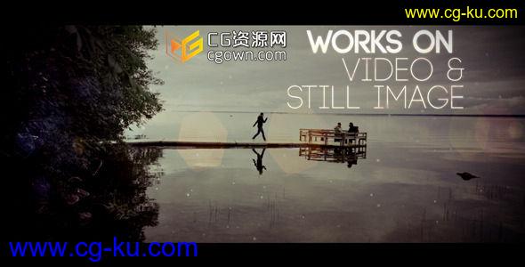 婚礼涟漪相册 艺术过渡胶片卷轴 Videohive Ripple Photo Album AE模板的图片1