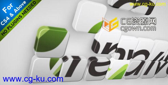 3D拼图标志片头 Videohive Puzzle To Logo 1614042 AE模板的图片1