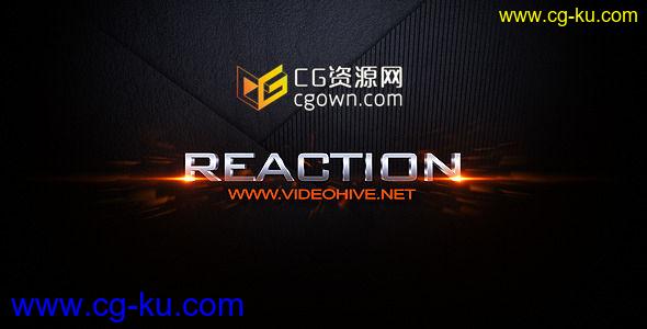 高科技反应形成标志揭示 Videohive Reaction Reveal 2026100 AE模板的图片1