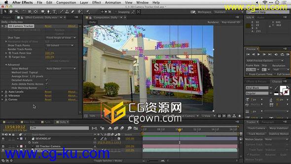 AE影片跟踪和稳定修复教程 After Effects Guru: Tracking and Stabilizing Footage (Lynda)的图片1