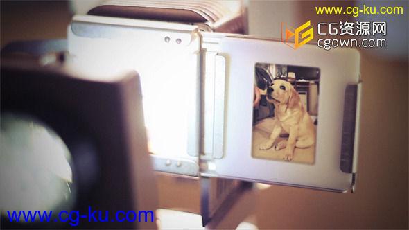 复古回忆照片投影仪 老式相册画廊 Videohive Vintage Slide Projector Photo Gallery AE模板的图片1