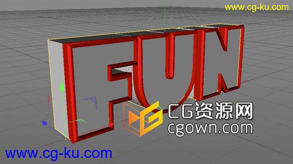 Cinema 4D – 自定义文本边缘教程 Custom Text Edges的图片1