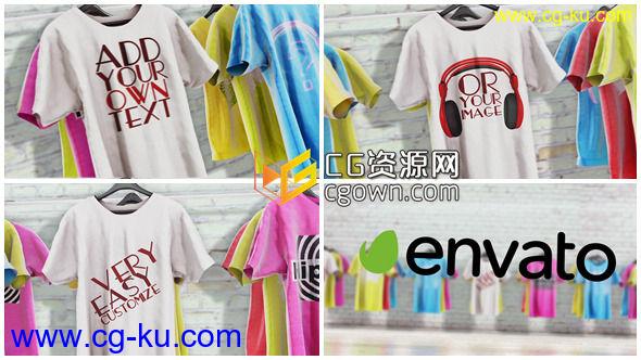 AE模板 服装T恤促销购物商店宣传 Videohive T-Shirts Promo 7342150的图片1