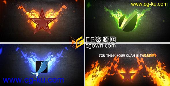 漫画卡通火焰标志动画 Videohive Fire logo 4429346 AE模板的图片1