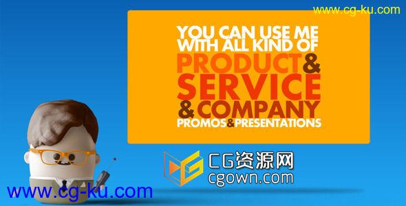 市场营销推广服务演示动画 Videohive Animated Promo Presenter AE模板的图片1