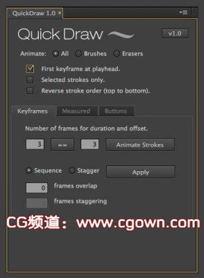 AE快速手绘手写文字脚本 Aescripts QuickDraw V1.0.4  带教程的图片1