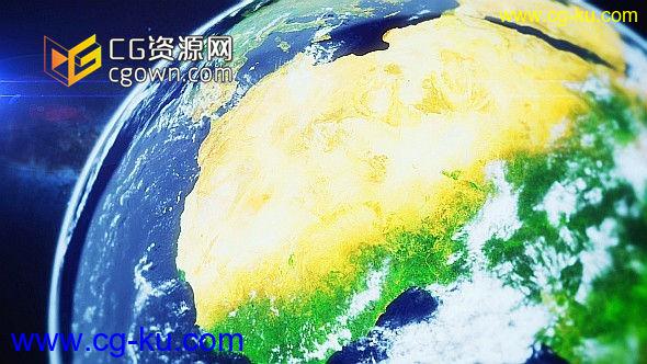 六组鸟瞰地球飞入效果全高清视频素材 VideoHive Earth Zoom (6 Pack)的图片1