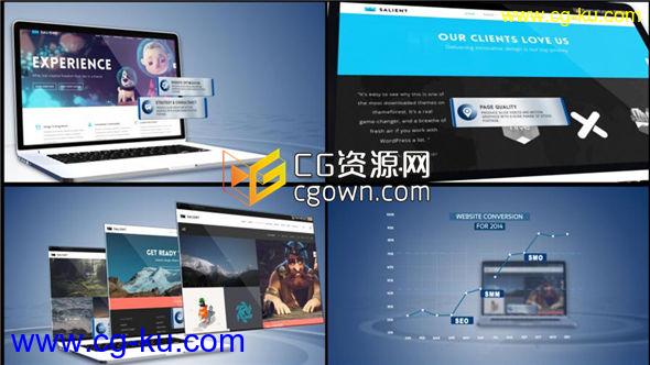 AE模板 网站介绍宣传 互联网公司商业片 Videohive Website Presentation的图片1