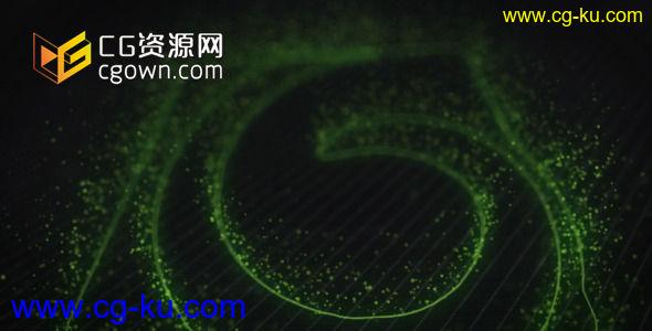 AE模板 标志或文字力量粒子散发片头 Videohive Particles Trace Reveal的图片1