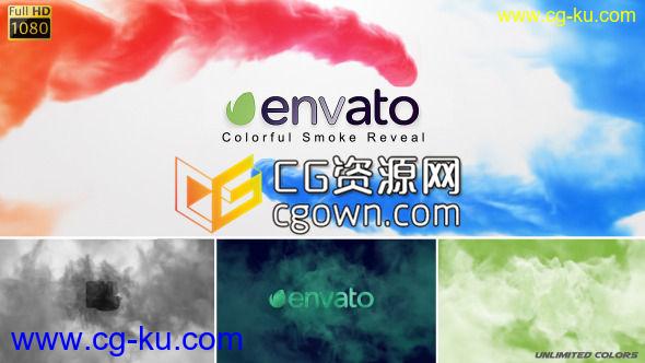 AE模板 多彩水墨烟雾标志演绎片头 Colorful Smoke Reveal 8918826的图片1