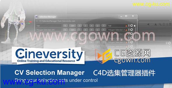 C4D R16 选集管理器插件 Cineversity Premium CV Selection Manager Cinema 4D的图片1