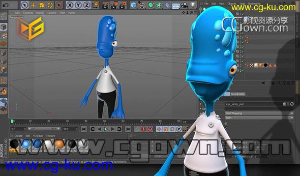 C4D创建卡通人物角色建模教程 Digital Tutors Creating Cartoon Characters in CINEMA 4D的图片1