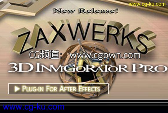 【MAC版】AE三维立体文字图像插件 Zaxwerks 3D Invigorator Pro 7.0.1 带注册文件的图片1